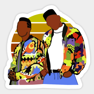 Fresh Prince duo transparant Sticker